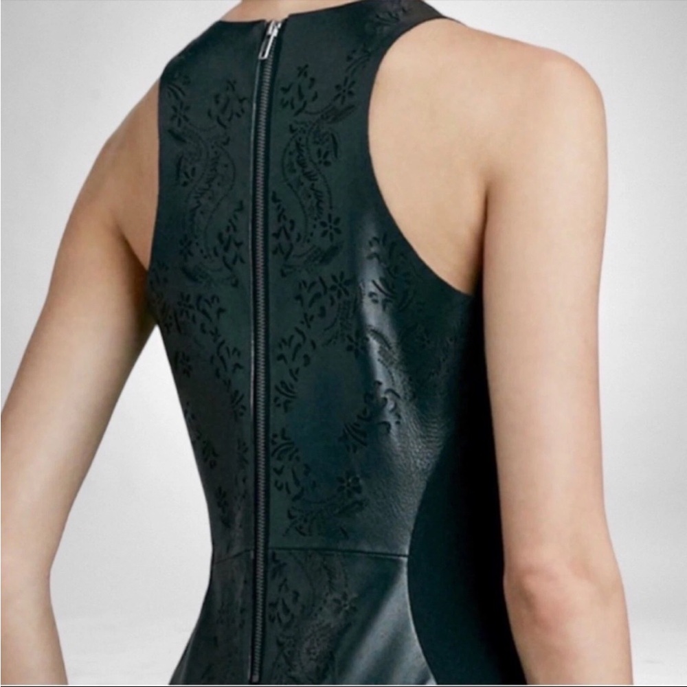 Dolce Vita leather laser cut design dress S